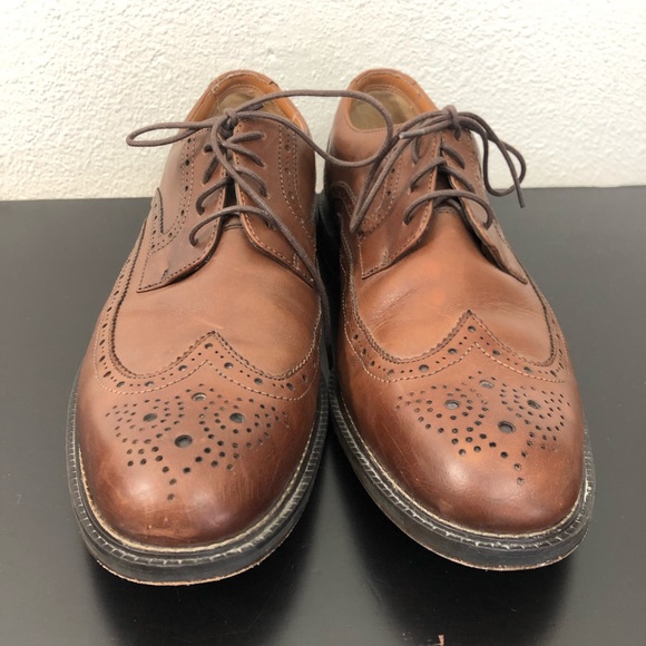 Clarks Men’s Brown Leather Oxford Dress Shoes - Picture 2 of 8